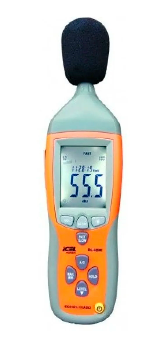 DL-4200 - Decibelímetro Digital com Datalogger (32.000reg) saída USB c/ software e certificado