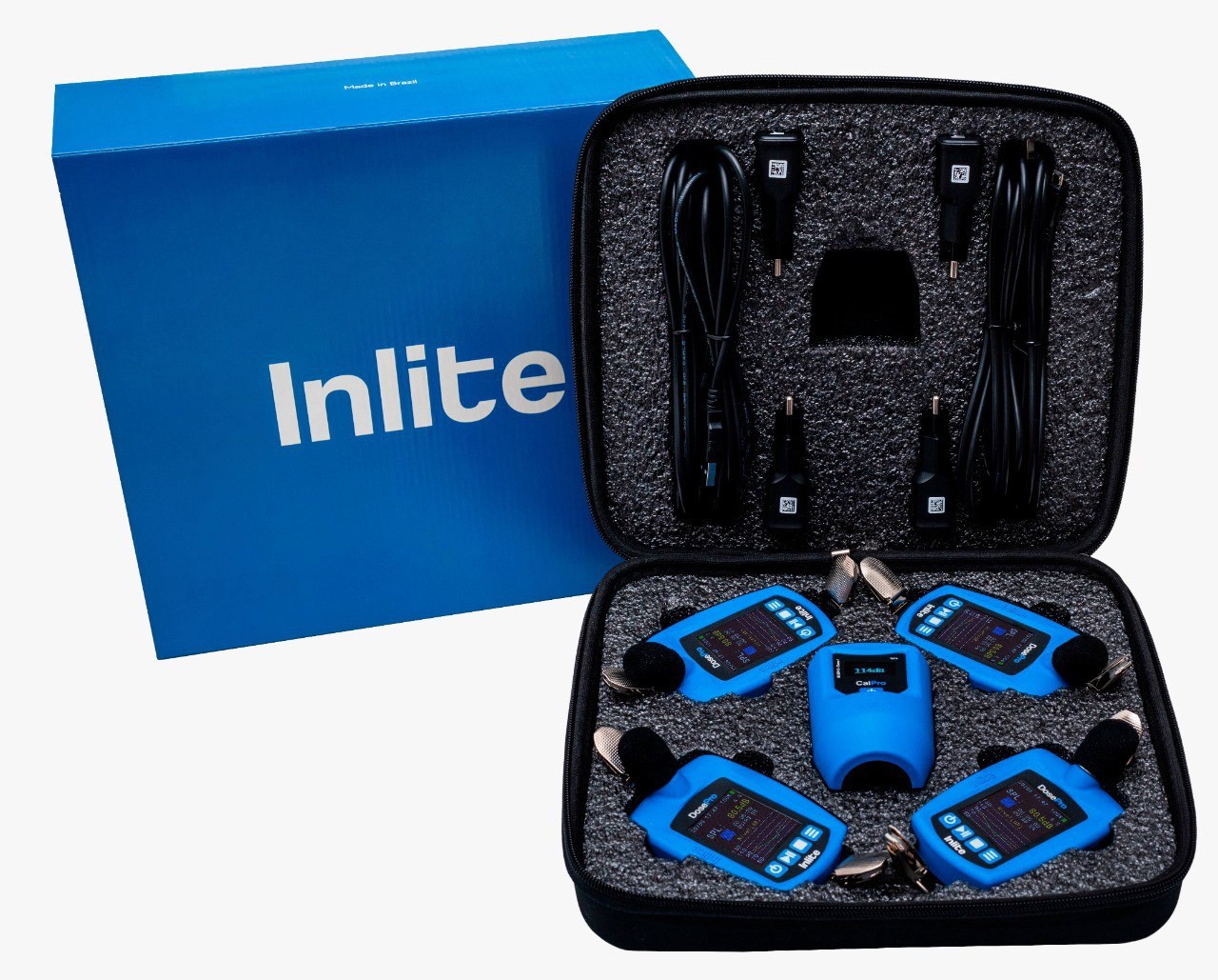Kit para Higiene Ocupacional composto por 4 dosímetros de ruído DosePro, 1 calibrador acústico CalPro e estojo para transporte - Imagem 3