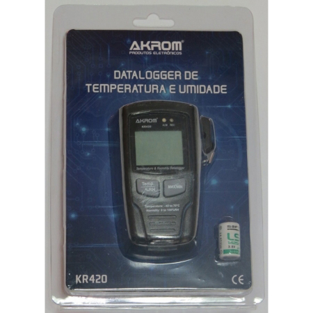 KR420 - DATALOGGER DE TEMPERATURA E UMIDADE COM CONEXÃO USB COM CERTIFICADO - Imagem 2