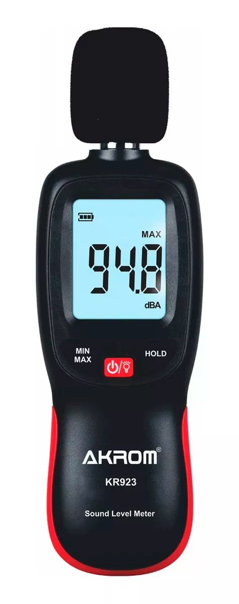 KR923 - DECIBELÍMETRO DIGITAL PORTÁTIL COM CERTIFICADO
