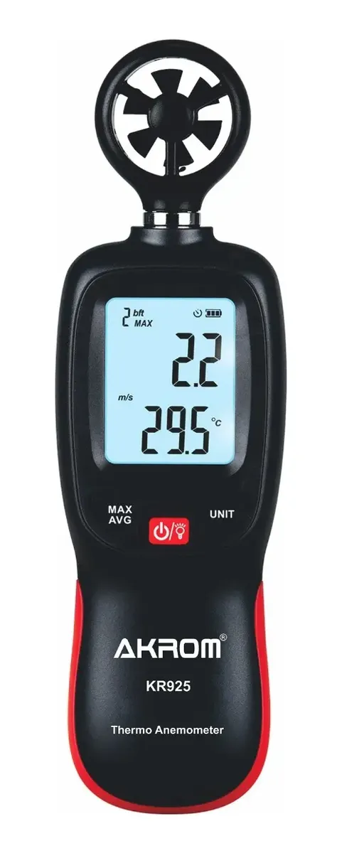 KR925 - TERMO-ANEMÔMETRO DIGITAL COM CERTIFICADO